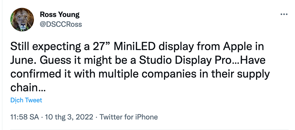 Kế hoạch sử dụng màn hình trong năm 2022 của Apple (ảnh 1)