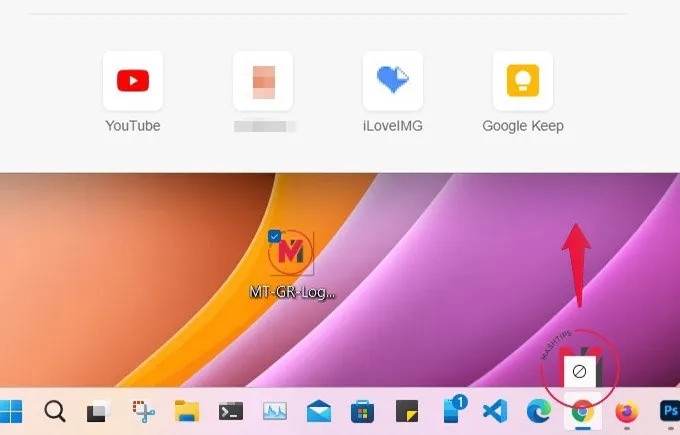Sử dụng tính năng kéo thả vào thanh taskbar trên Windows 11 (4)