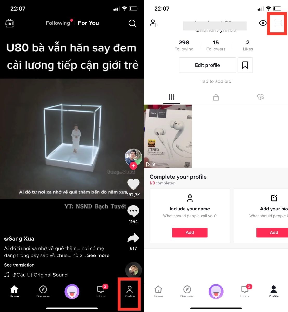Cách chặn bình luận theo từ khóa trên TikTok (1)