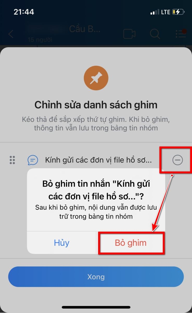 Hướng dẫn bạn cách ghim và bỏ ghim tin nhắn Zalo (5)