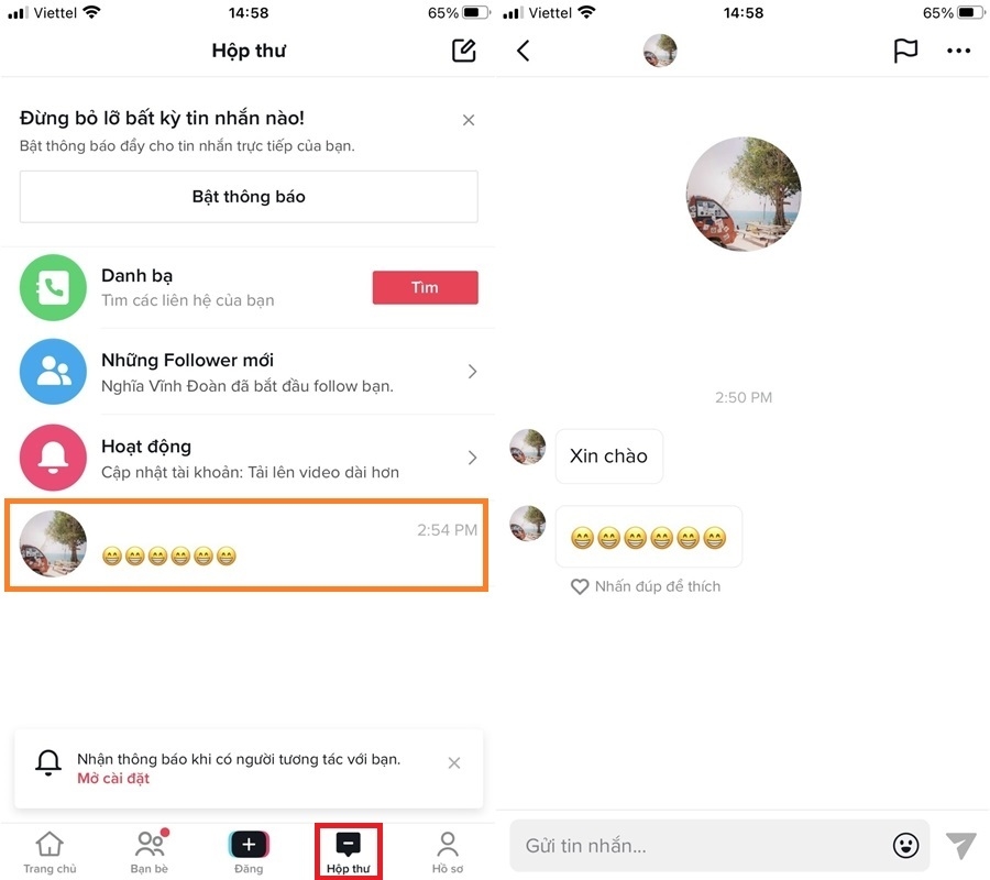 Lưu ngay lại cách nhắn tin trên TikTok có thể bạn chưa biết (5)