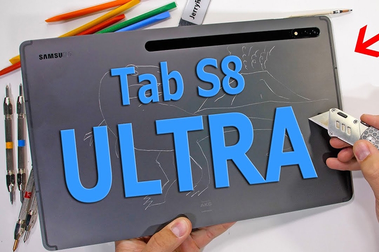 Samsung Galaxy Tab S8 Ultra sống sót trong bài kiểm tra độ bền khắc nghiệt Samsung Galaxy Tab S8 Ultra sống sót trong bài kiểm tra độ bền khắc nghiệt