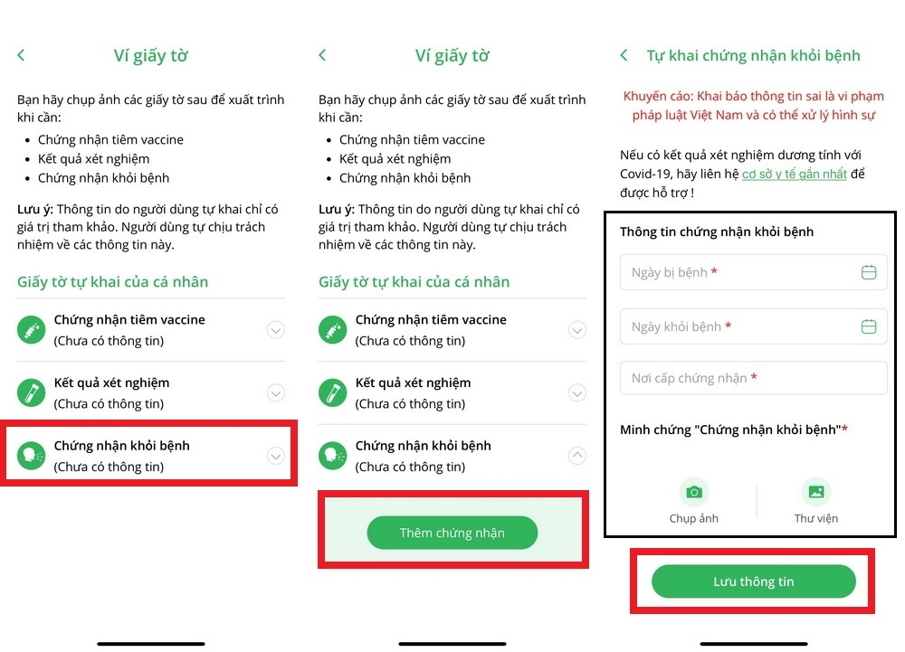 Cách khai báo F0 khỏi bệnh trên PC-Covid (3)