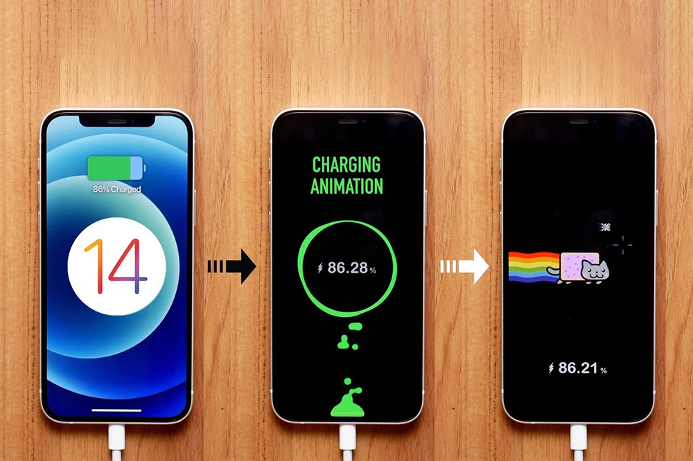 Cách tạo hiệu ứng sạc pin cho Android và iOS 1