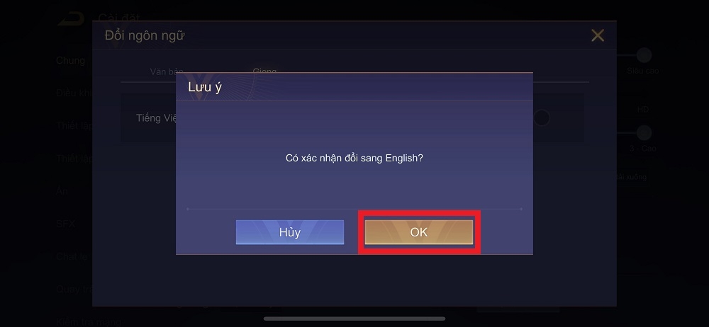 Cách thay đổi giọng nói sang tiếng Anh trong Liên Quân Mobile (5)