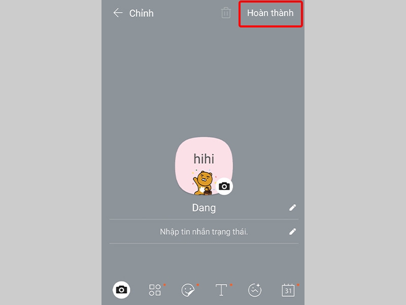 Nhấn vào Hoàn thành để hoàn tất cài đặt