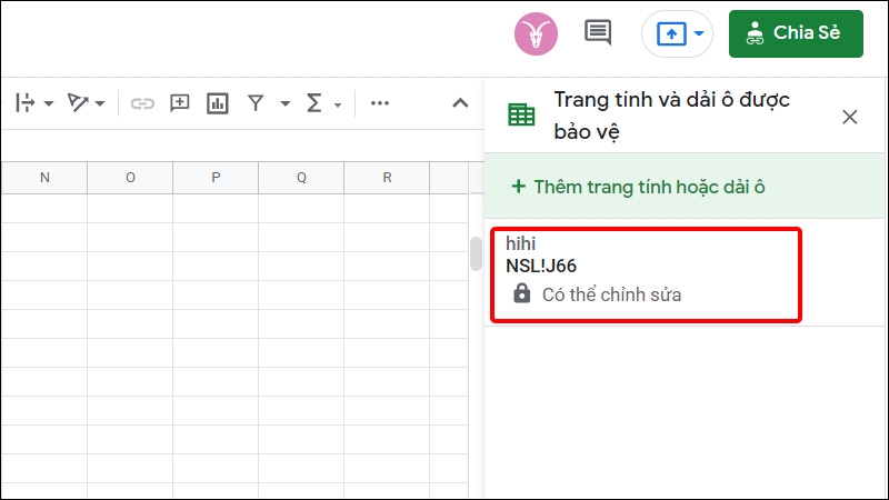 Nhấn vào Tên công thức mà bạn muốn chỉnh sửa