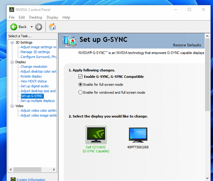 NVIDIA G-SYNC 7