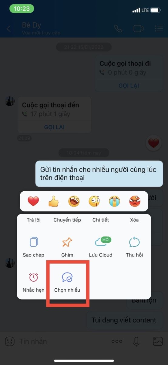 Cách gửi tin nhắn hàng loạt trên Zalo (4)