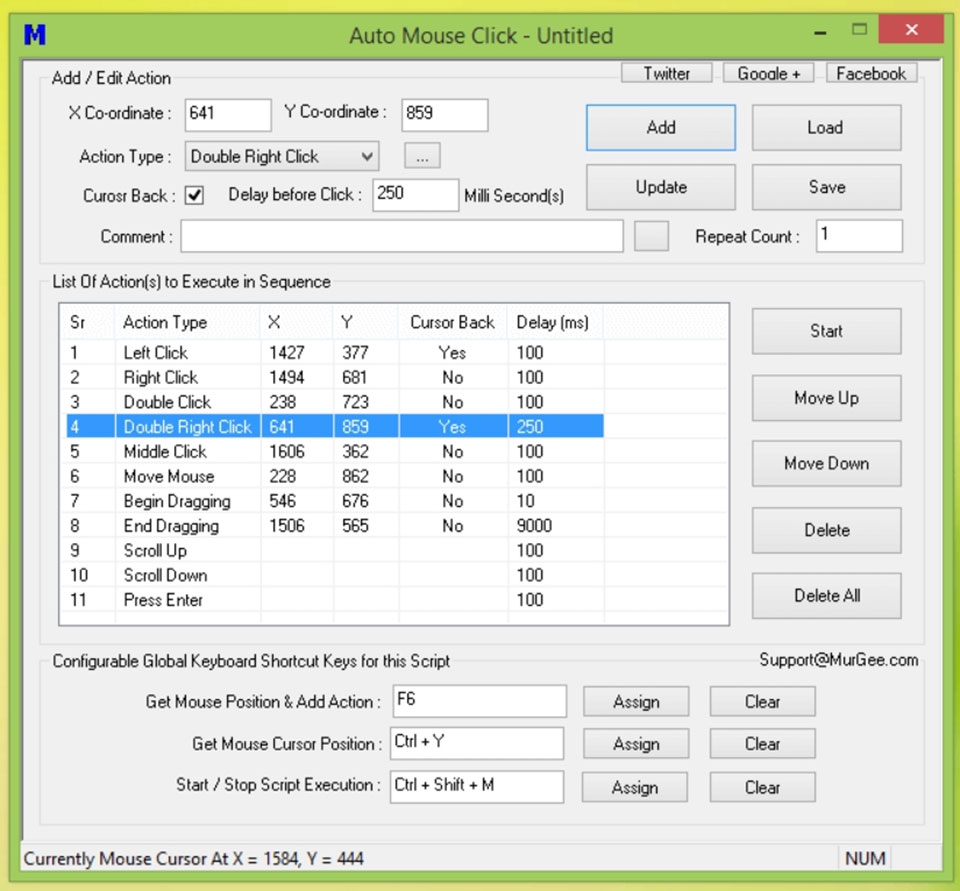 Phần mềm Auto Click Auto Mouse Click