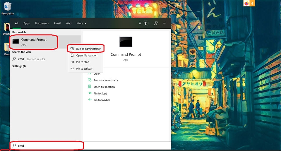 Tắt Tường lửa Win 10 - Ảnh 08 Cách tắt tường lửa Win 10 bằng Command Prompt (Ảnh 1)