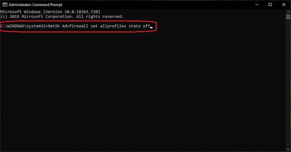 Tắt Tường lửa Win 10 - Ảnh 09 Cách tắt tường lửa Win 10 bằng Command Prompt (Ảnh 2)
