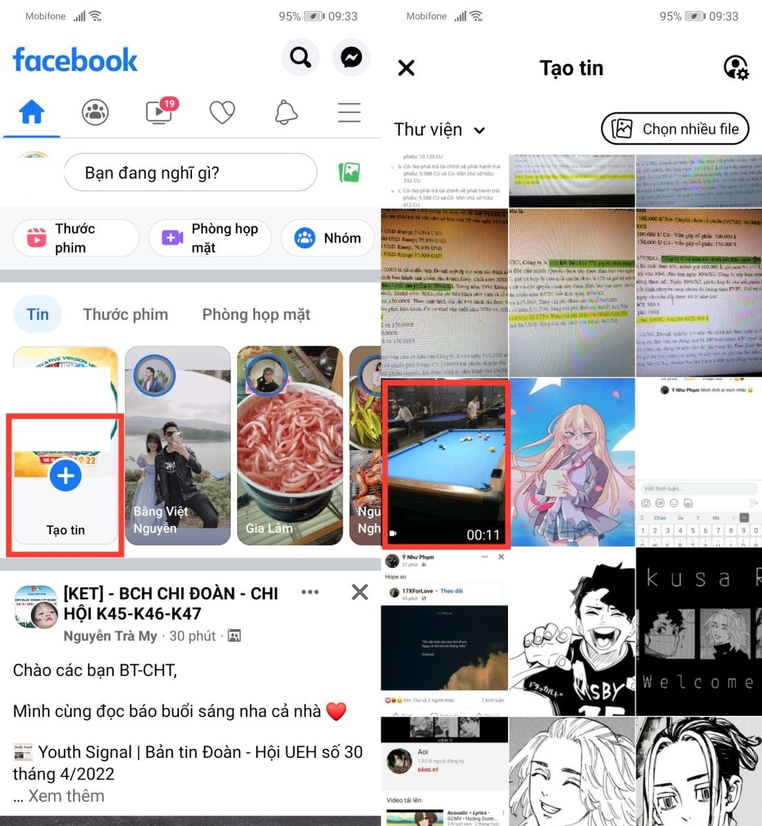 Cách lồng tiếng vào Story trên Facebook (1)