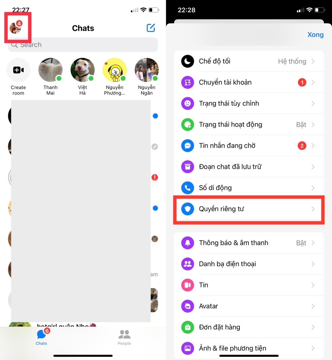 Cách chặn tin nhắn từ người lạ trên Facebook (1)
