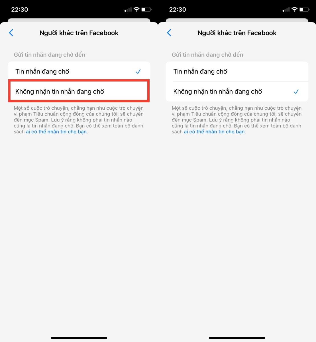 Cách chặn tin nhắn từ người lạ trên Facebook (3)