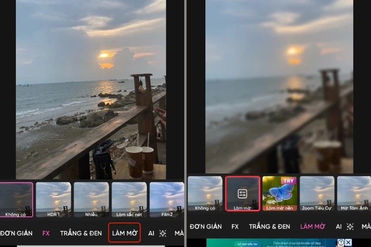 Cách làm mờ nền ảnh trên ứng dụng Picsart - hình 1