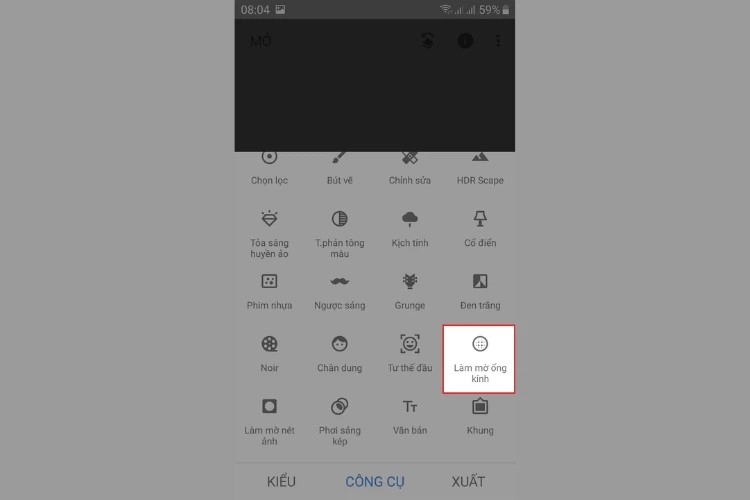 Cách xóa phông ảnh bằng tính năng làm mờ có sẵn