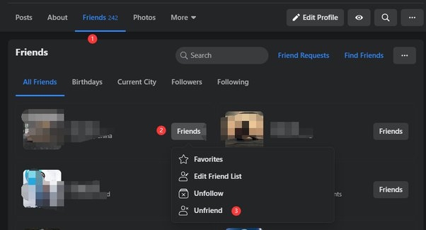 lọc bạn bè không tương tác trên facebook (ảnh 1)