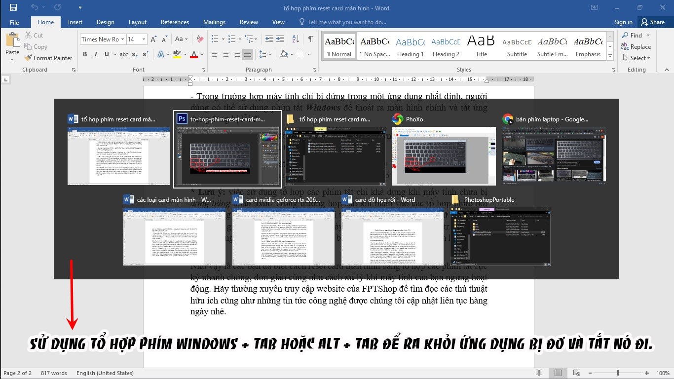 Tổ hợp phím reset card màn hình (ảnh 3)