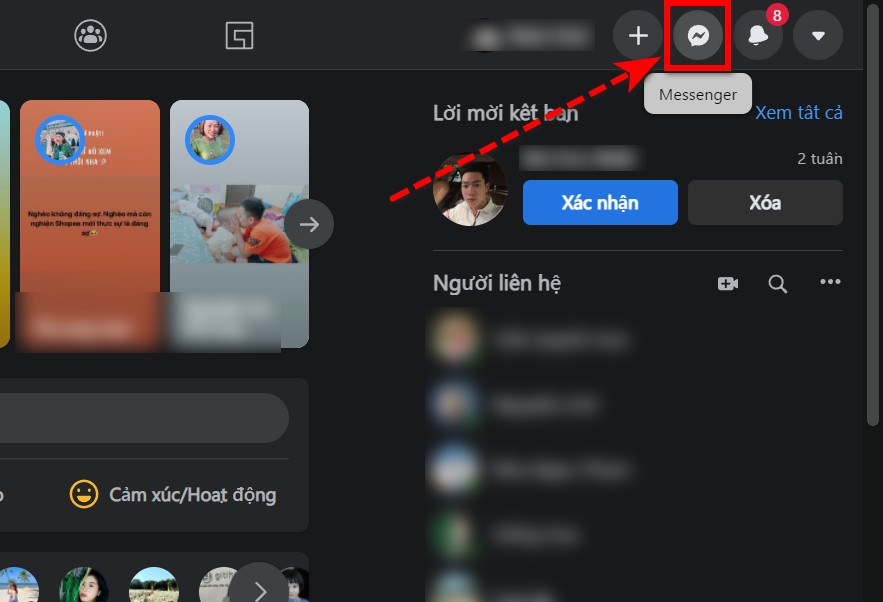 Cách đánh dấu chưa đọc tin nhắn trên Messenger (4)