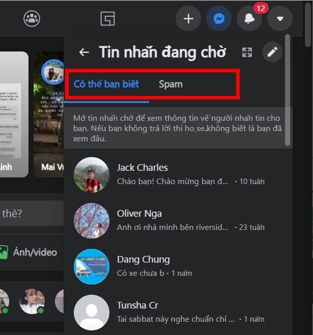 Cách nhận tin nhắn từ người lạ trên Facebook (6)