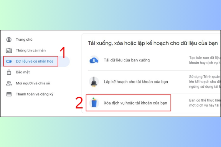 Cách xóa gmail vĩnh viễn 