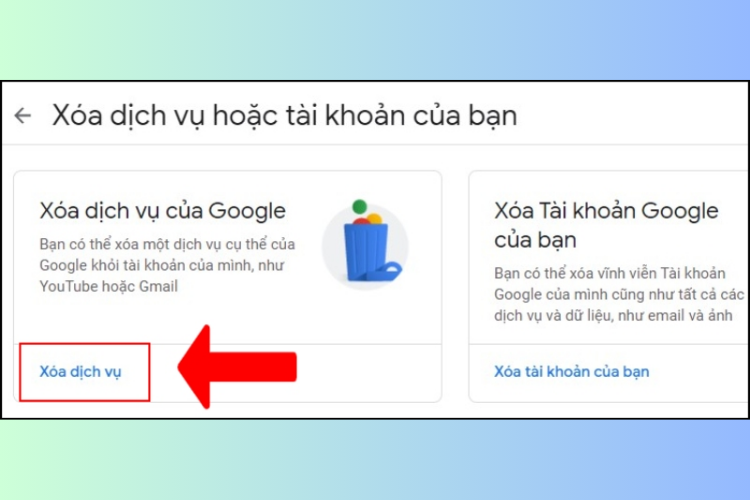 Cách xóa gmail vĩnh viễn 