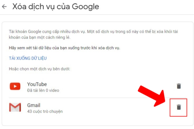Cách xóa gmail vĩnh viễn