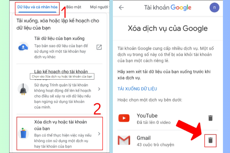 Cách xóa gmail vĩnh viễn