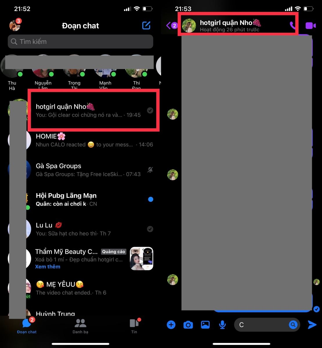 Cách tìm lại tin nhắn cũ trên Messenger 3