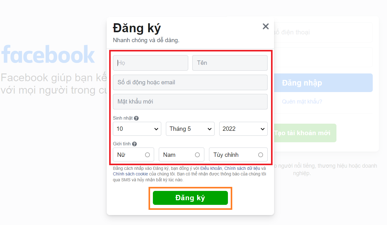 Lưu lại ngay cách đăng ký Facebook bằng Gmail (2)