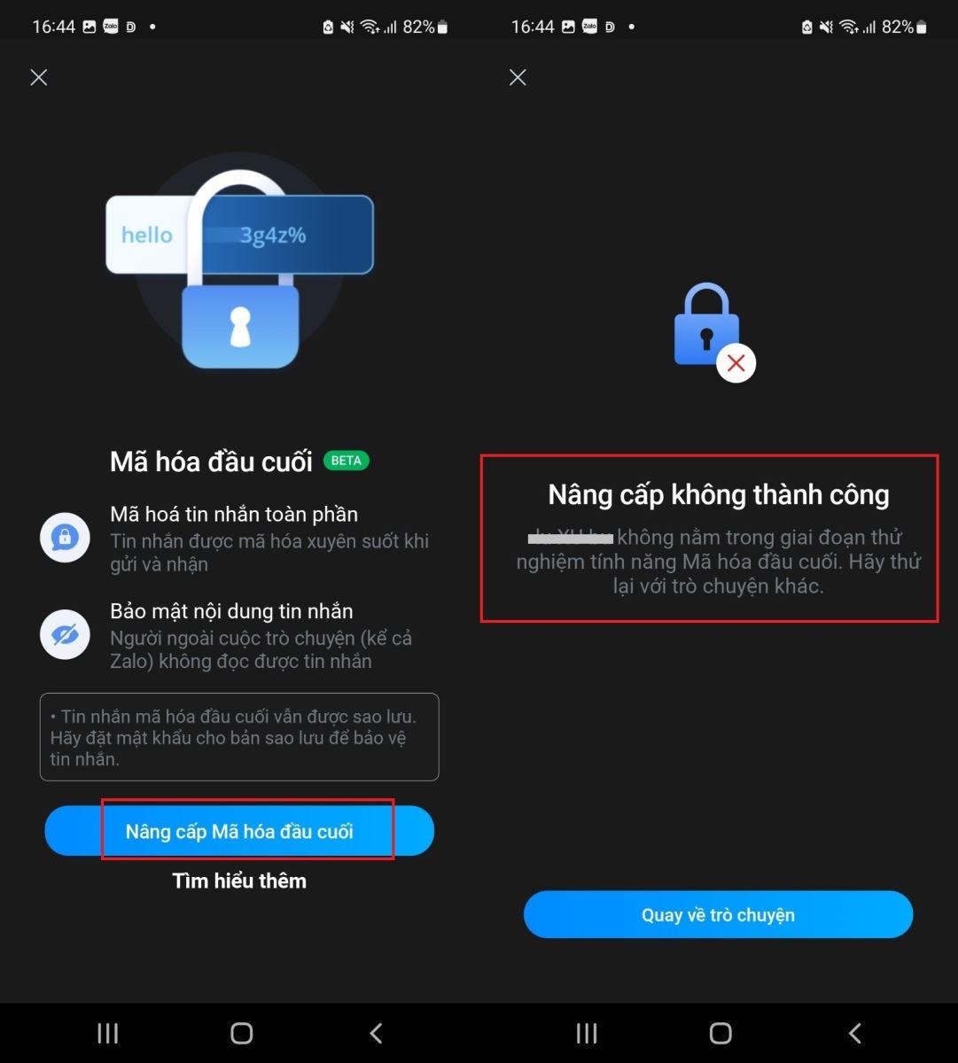 Cách mã hóa tin nhắn trên Zalo 2
