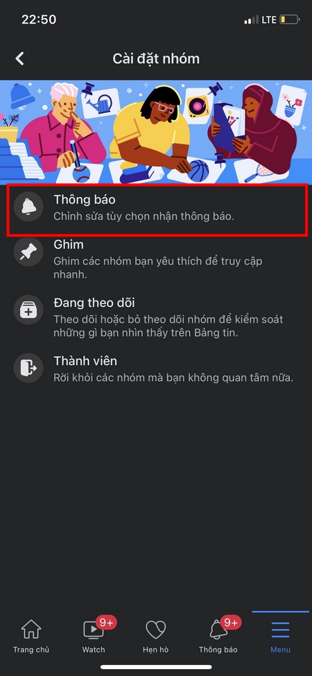 Mẹo tắt thông báo nhóm Facebook trên điện thoại và máy tính (8)