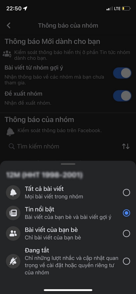 Mẹo tắt thông báo nhóm Facebook trên điện thoại và máy tính (9)