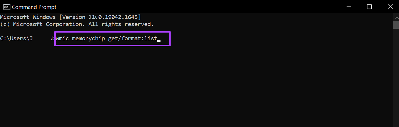 Kiểm tra dung lượng RAM - Command prompt 2