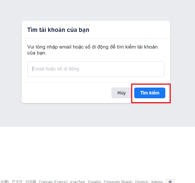 Cách lấy lại Facebook bằng Gmail 2