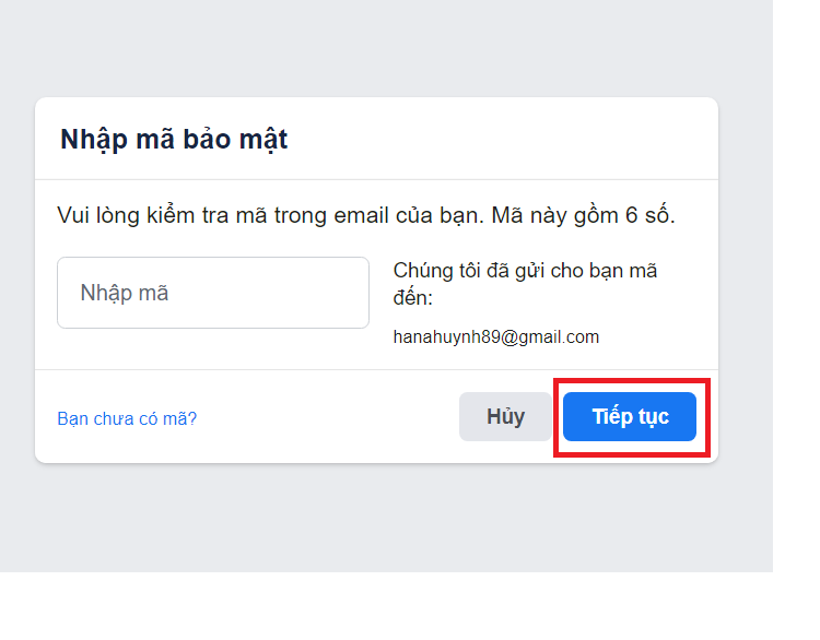 Cách lấy lại Facebook bằng Gmail 4