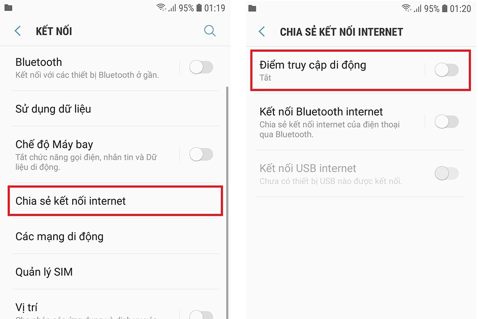 Cách phát wifi trên điện thoại Android - bước 2