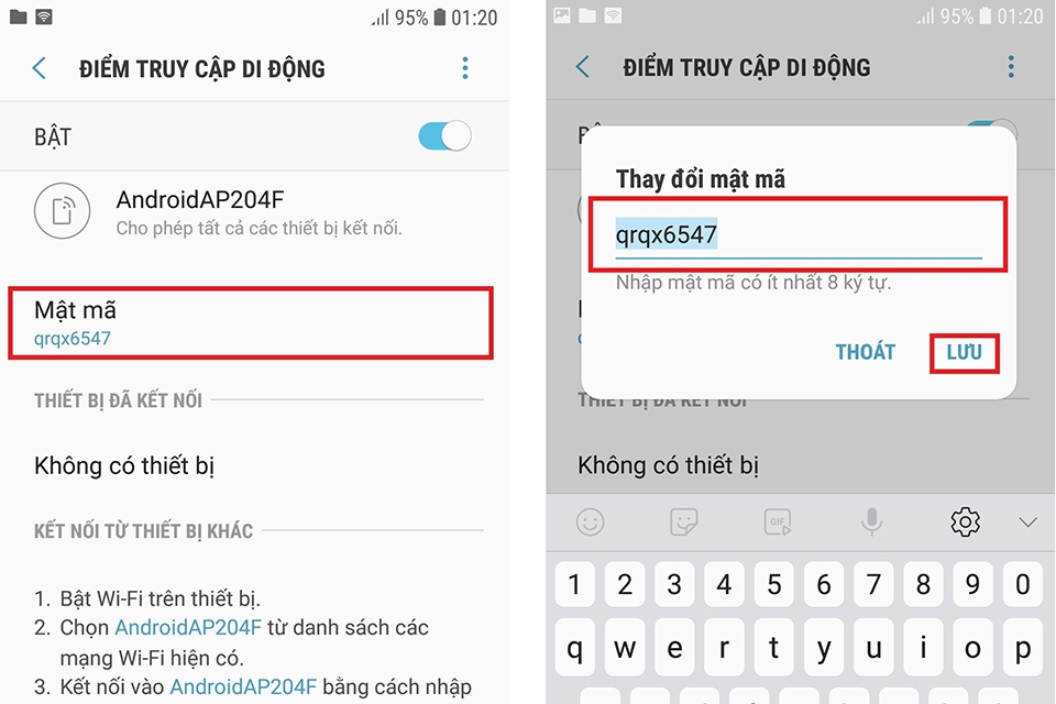 Cách phát wifi trên điện thoại Android - bước 3