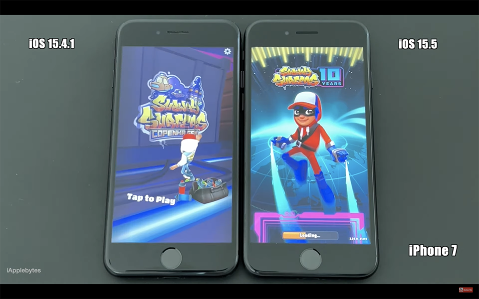 Đọ tốc độ iOS 15.5 và iOS 15.4.1