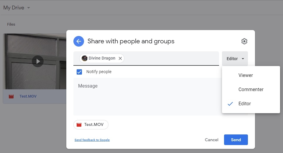 Mở quyền truy cập Google Drive
