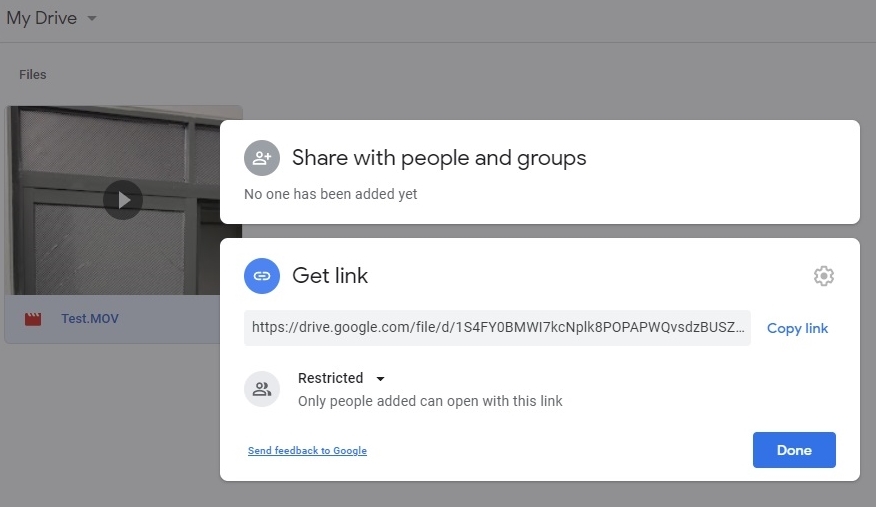 Mở quyền truy cập Google Drive