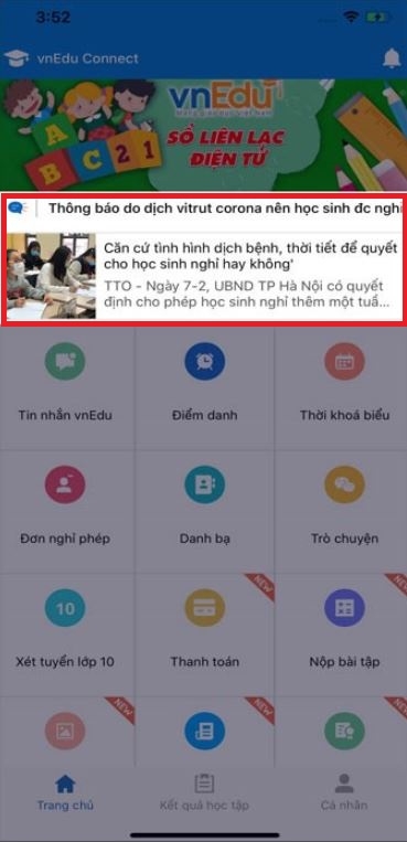 Cách dùng vnEdu tra cứu điểm (Ảnh 5)