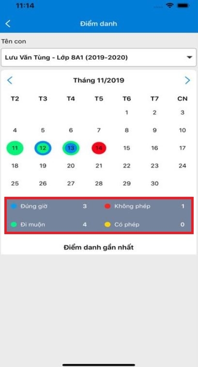 Cách dùng vnEdu tra cứu điểm (Ảnh 7)