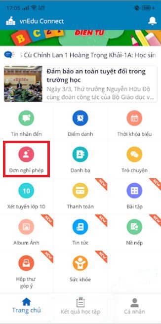 Cách dùng vnEdu tra cứu điểm (Ảnh 8)