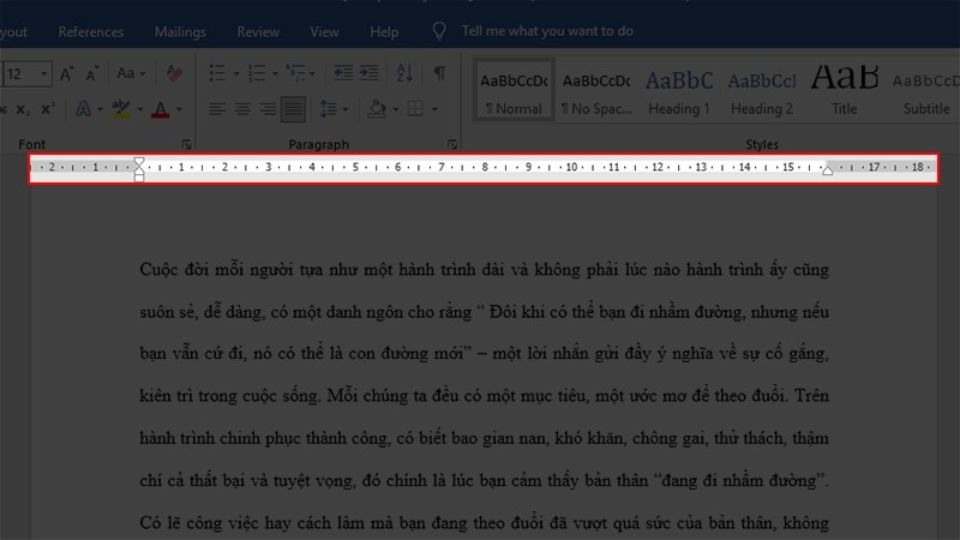 Nhấn Alt + W rồi nhấn R