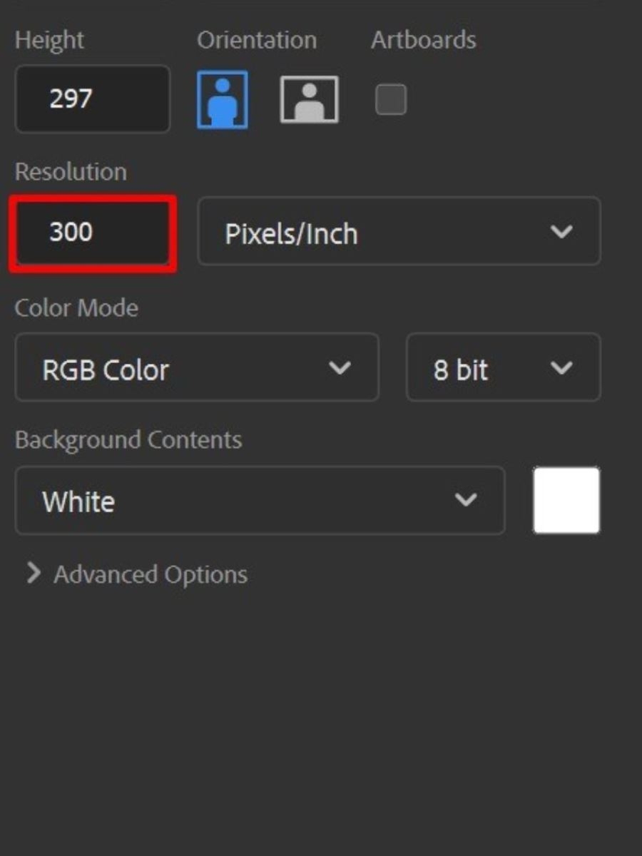 Tại Resolution điều chỉnh độ phân giải trong làm việc