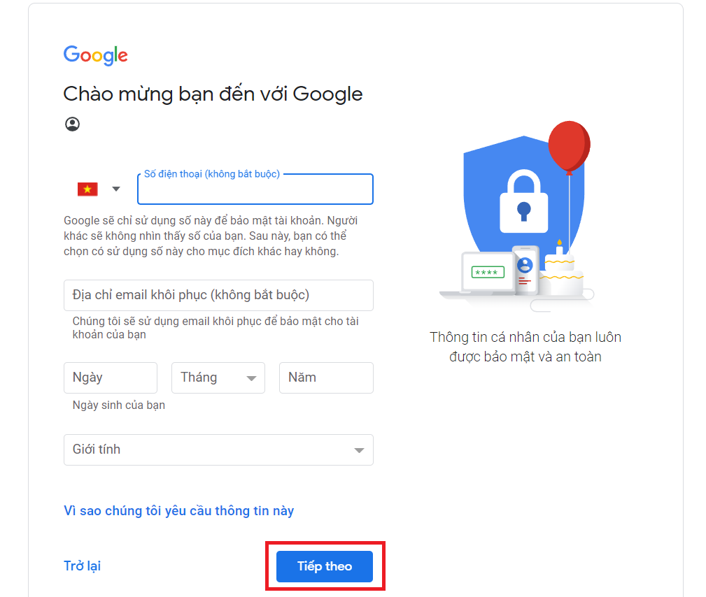 Hướng dẫn cách tạo nhiều tài khoản Gmail để sử dụng khi cần thiết (7)