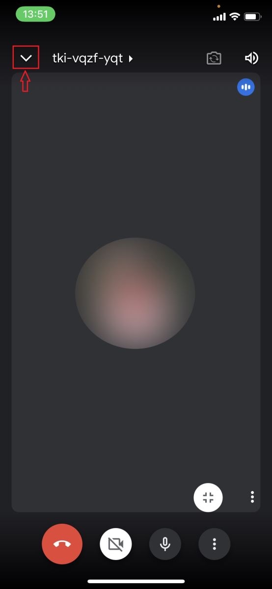 cách thu nhỏ màn hình google meet trên điện thoại 2