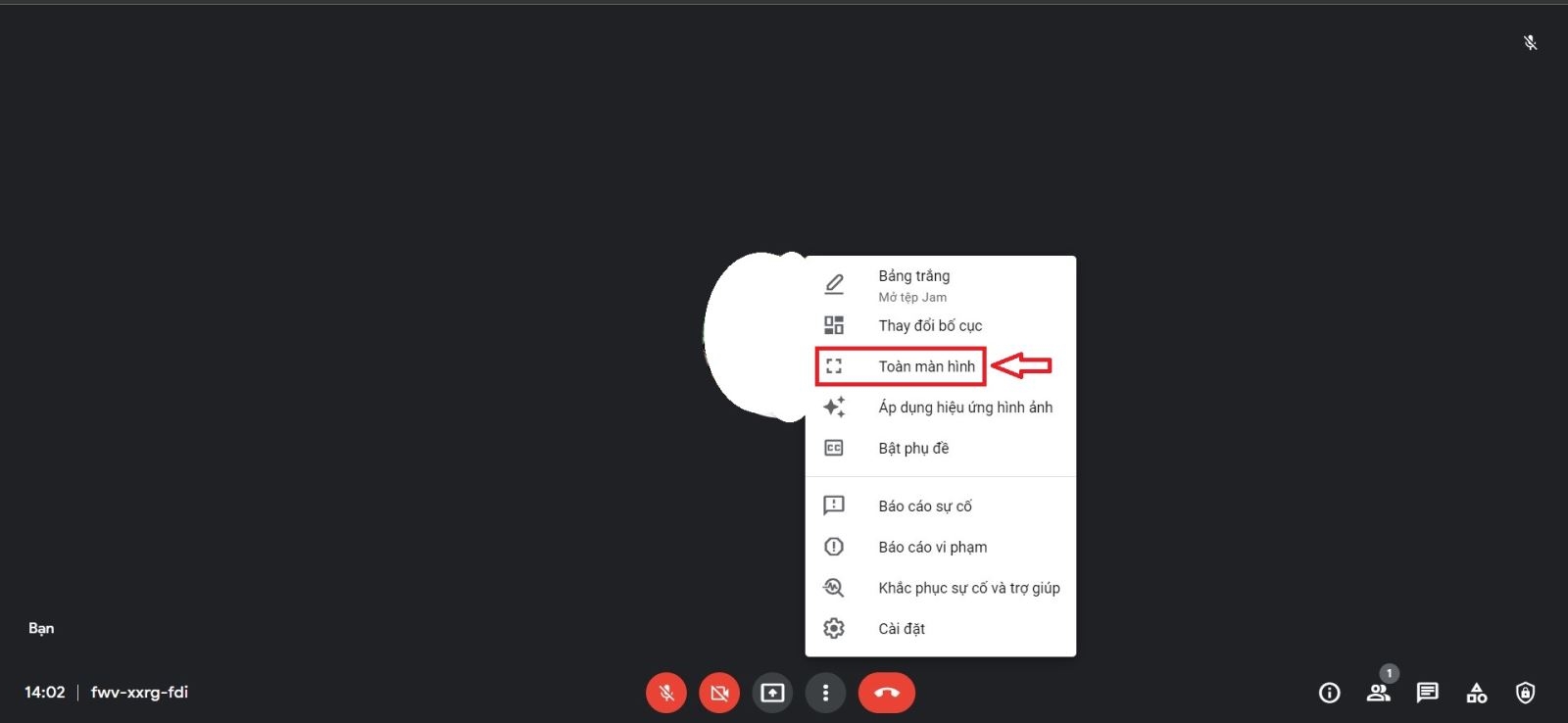 cách thu nhỏ màn hình google meet trên điện thoại 4